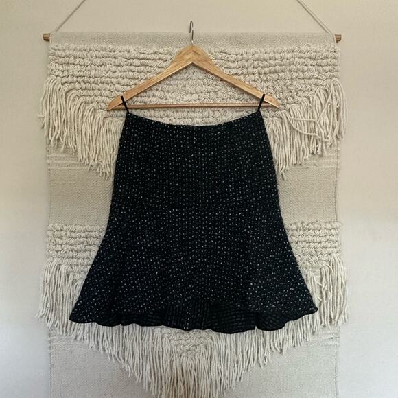 NWT: Nina Ricci Mohair Ruffle Mini Skirt - Picture 1 of 7